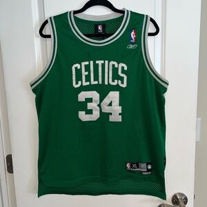 Vintage Reebok Boston Celtics Paul Pierce Green NBA Basketball Jersey Size XL